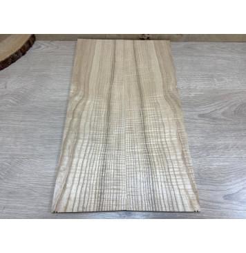 Ясень Оливковый Волнистый заготовка на топ для Тревел гитары Смешанный ААА  Волна ААА 8,5х142х475 мм - 2 шт. (книжкой)-2