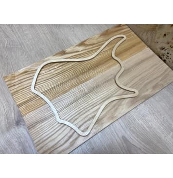 Ясень Оливковый Волнистый заготовка на топ для Тревел гитары Смешанный ААА Волна А 8,5х142х460 мм - 2 шт. (книжкой)-2