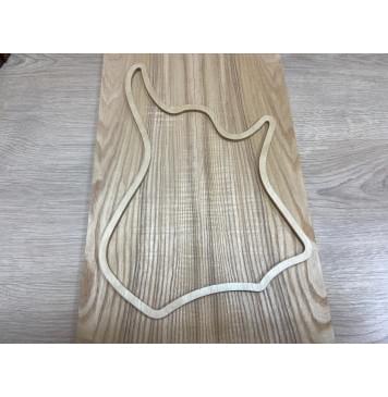 Ясень Оливковый Волнистый заготовка на топ для Тревел гитары Смешанный ААА Волна А 8,5х142х465 мм - 2 шт. (книжкой)-3