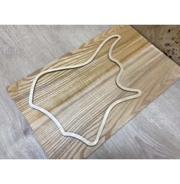 Ясень Оливковый Волнистый заготовка на топ для Тревел гитары Смешанный ААА Волна А 8,5х142х465 мм - 2 шт. (книжкой)-1