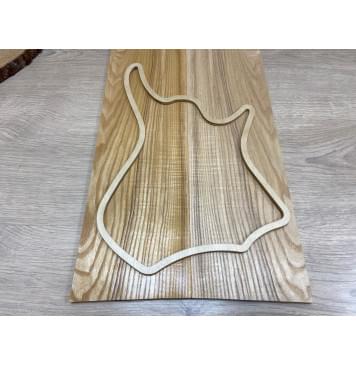 Ясень Оливковый Волнистый заготовка на топ для Тревел гитары Смешанный ААА Волна А 8,5х142х465 мм - 2 шт. (книжкой)-2