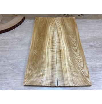 Ясень Оливковый Волнистый заготовка на топ для Тревел гитары Смешанный ААА Волна АА 19х155х500 мм - 2 шт. (книжкой)-3