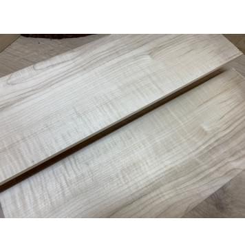 Клён Белый заготовка на топ для Тревел гитары Смешанный ААА 6х134х400 мм - 2 шт.(книжкой)-2