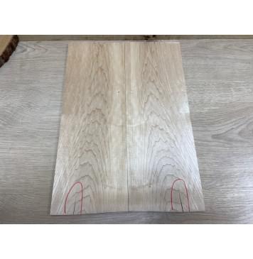 Клён Белый заготовка на топ для Тревел гитары Тангент АА 7х142х390 мм - 2 шт.(книжкой)-0