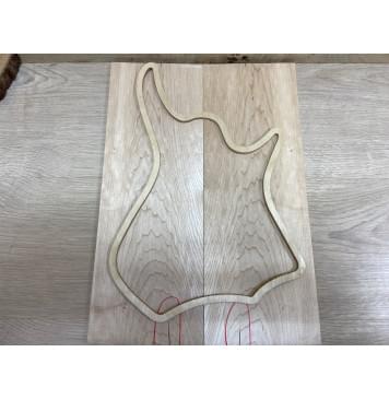 Клён Белый заготовка на топ для Тревел гитары Тангент АА 7х142х390 мм - 2 шт.(книжкой)-2