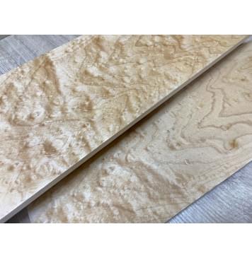 Клён Облачко заготовка на топ для Тревел гитары Тангент ААА Волна ААА 11х136х400 мм - 2 шт.(книжкой)-1