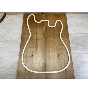 Клён Белый (Печёный) заготовка на топ Смешанный А 9х187х530 мм - 2 шт.(книжкой)-1