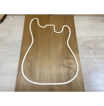 Клён Белый (Печёный) заготовка на топ Смешанный ААА 9х187х560 мм - 2 шт.(книжкой)-2