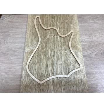 Корина Белая заготовка на топ для Тревел гитары Смешанный ААА 10х143х430 мм - 2 шт. (книжкой).-0