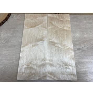 Клён Американский заготовка на топ для Тревел гитары Смешанный АА 9х160х440 мм - 2 шт. (книжкой)-0