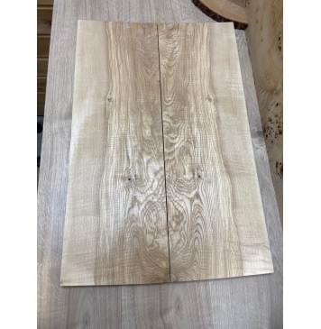 Ясень Оливковый Волнистый заготовка на топ Смешанный А Волна А 16х225х680 мм - 2 шт. (книжкой)-3