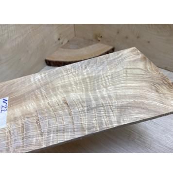 Ясень Оливковый Волнистый заготовка накладки на головку грифа Смешанный ААА Волна АА 6х110х225 мм-3