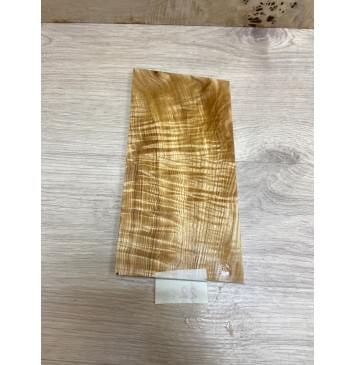 Ясень Оливковый Волнистый заготовка накладки на головку грифа Смешанный ААА Волна АА 6х110х225 мм-0