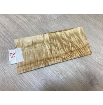 Ясень Оливковый Волнистый заготовка накладки на головку грифа Смешанный ААА Волна АА 5,5х110х225 мм-0