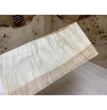 Ясень Оливковый Волнистый заготовка накладки на головку грифа Смешанный ААА Волна АА 4х110х225 мм-1