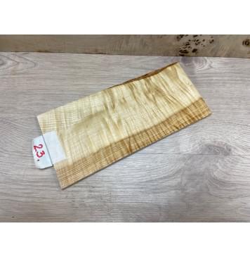 Ясень Оливковый Волнистый заготовка накладки на головку грифа Смешанный ААА Волна АА 4х110х225 мм-0