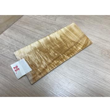 Ясень Оливковый Волнистый заготовка накладки на головку грифа Смешанный ААА Волна АА 7х110х225 мм-1