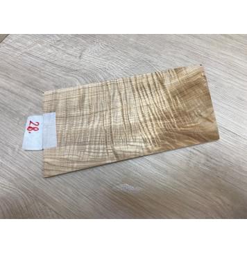 Ясень Оливковый Волнистый заготовка накладки на головку грифа Смешанный ААА Волна ААА 5х110х210 мм-1