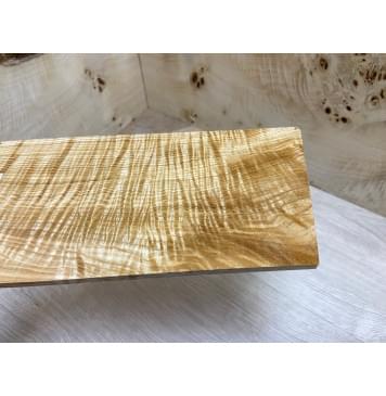 Ясень Оливковый Волнистый заготовка накладки на головку грифа Смешанный ААА Волна ААА 5х110х210 мм-2