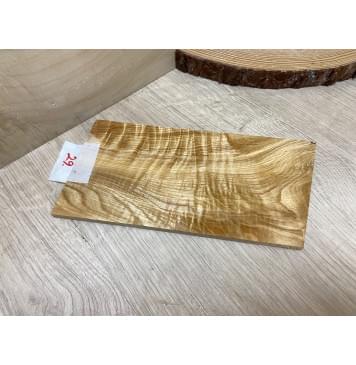 Ясень Оливковый Волнистый заготовка накладки на головку грифа Смешанный ААА Волна АА 6х110х210 мм-1