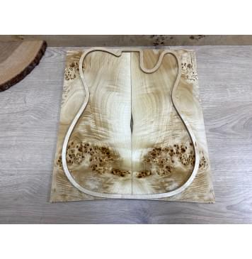 Тополь Кап заготовка на топ Смешанный ААА 9,5х190х415 мм - 2 шт. (книжкой)-3