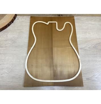 Клён Белый (Печёный) заготовка на топ Радиал А 9х167х480 мм - 2 шт.(книжкой)-0