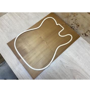 Клён Белый (Печёный) заготовка на топ Радиал А 9х167х480 мм - 2 шт.(книжкой)-1