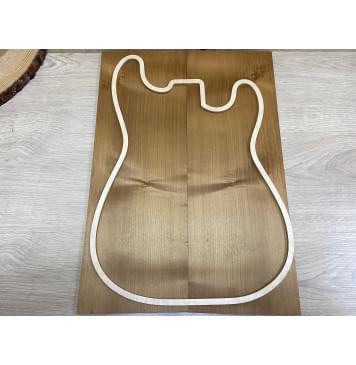 Клён Белый (Печёный) заготовка на топ Смешанный А 9,5х175х490 мм - 2 шт.(книжкой)-1