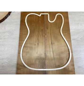 Клён Белый (Печёный) заготовка на топ Смешанный А 9х186х515 мм - 2 шт.(книжкой)-0