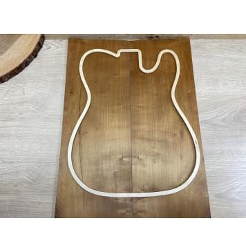 Клён Белый (Печёный) заготовка на топ Смешанный А 9х186х515 мм - 2 шт.(книжкой)-2