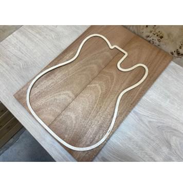 Махагон Кая заготовка на топ Смешанный АА 20х178х510 мм - 2 шт. (книжкой)-1