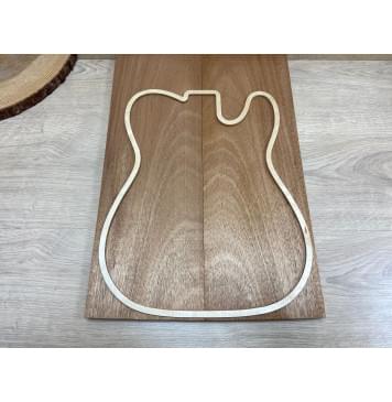 Махагон Кая заготовка на топ Смешанный АА 20х178х510 мм - 2 шт. (книжкой)-2