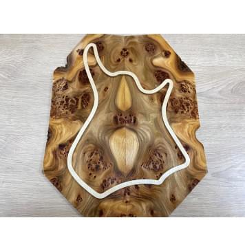 Карагач Кап заготовка на топ Смешанный ААА 9х170х410 мм - 2 шт. (книжкой) Карагач Кап заготовка на топ Смешанный ААА 9х170х410 мм - 2 шт. (книжкой)-1