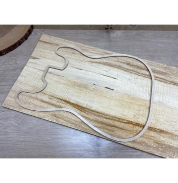 Клён Американский Spalted Волнистый Смешанный ААА Волна ААА 10х170х620 мм - 2 шт. (книжкой) Уценка-гнилостные поражения древесины,под стабилизацию или работу с порозаполнителями-7