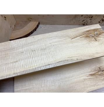 Клён Американский Spalted Волнистый Смешанный ААА Волна ААА 6х164-174х510 мм - 2 шт. (книжкой)-2
