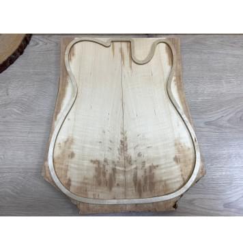 Ольха Волнистая заготовка на топ Смешанный АА Волна АА 20х160х430 мм - 2 шт. (книжкой) Ольха Волнистая заготовка на топ Смешанный АА Волна АА 20х160х430 мм - 2 шт. (книжкой)-0