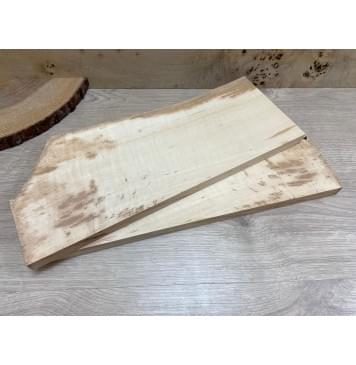 Ольха Волнистая заготовка на топ Смешанный АА Волна АА 20х160х430 мм - 2 шт. (книжкой) Ольха Волнистая заготовка на топ Смешанный АА Волна АА 20х160х430 мм - 2 шт. (книжкой)-2