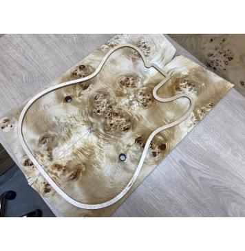 Тополь Кап заготовка на топ Смешанный ААА 10х177х530 мм - 2 шт. (книжкой) Тополь Кап заготовка на топ Смешанный ААА 10х177х530 мм - 2 шт. (книжкой)-1