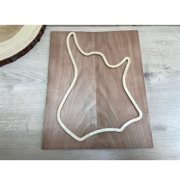 Макоре заготовка на топ для Тревел гитары Смешанный ААА 7х160х390 мм - 2 шт. (книжкой)-2