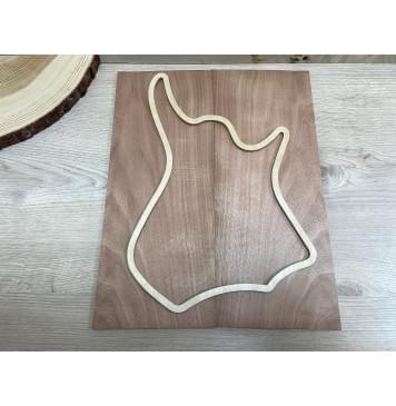 Макоре заготовка на топ для Тревел гитары Смешанный ААА 7х160х390 мм - 2 шт. (книжкой)-1