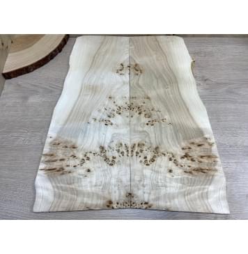 Тополь Кап (шлифованный) заготовка на топ Смешанный ААА 7х170-210х515 мм - 2 шт. (книжкой)-0