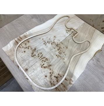 Тополь Кап (шлифованный) заготовка на топ Смешанный ААА 7х170-210х515 мм - 2 шт. (книжкой)-2