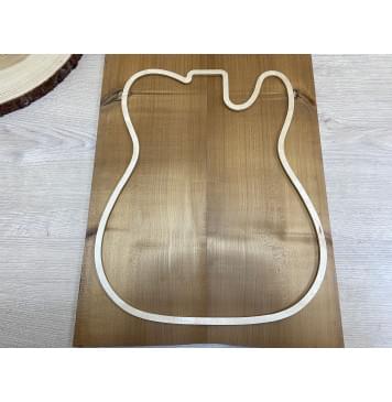 Клён Белый (Печёный) заготовка на топ Смешанный А 9,5х184х505 мм - 2 шт.(книжкой)-1