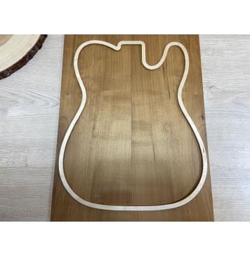 Клён Белый (Печёный) заготовка на топ Смешанный АА 9,5х177х470 мм - 2 шт.(книжкой)-1