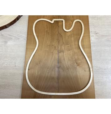 Клён Белый (Печёный) заготовка на топ Смешанный АА 9,5х179х510 мм - 2 шт.(книжкой)-1