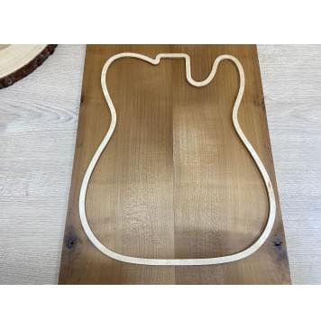 Клён Белый (Печёный) заготовка на топ Радиал А 9х184х530 мм - 2 шт.(книжкой)-2