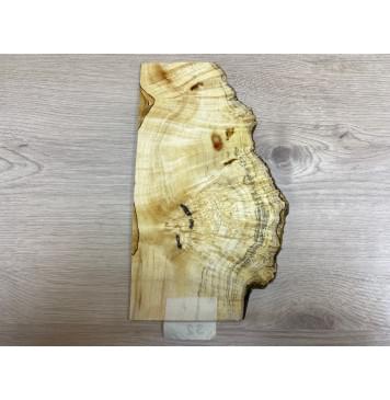 Клён Американский Каповый заготовка накладки на головку грифа Смешанный АА 2х130-150х280 мм-2