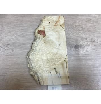 Клён Американский Каповый заготовка накладки на головку грифа Смешанный ААА 5х130-150х280 мм-3