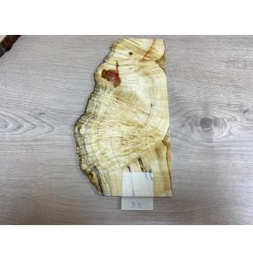 Клён Американский Каповый заготовка накладки на головку грифа Смешанный ААА 5х130-150х280 мм-2