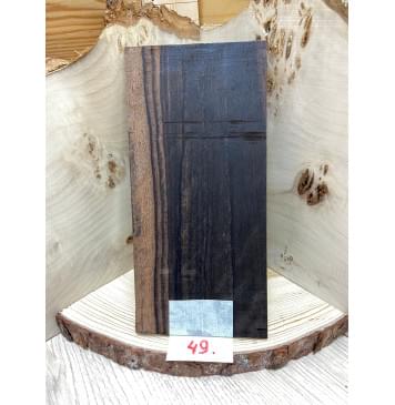 Эбен Чёрный заготовка накладки на головку грифа Смешанный ААА 3-4х98х200 мм-1